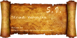 Straub Veronika névjegykártya